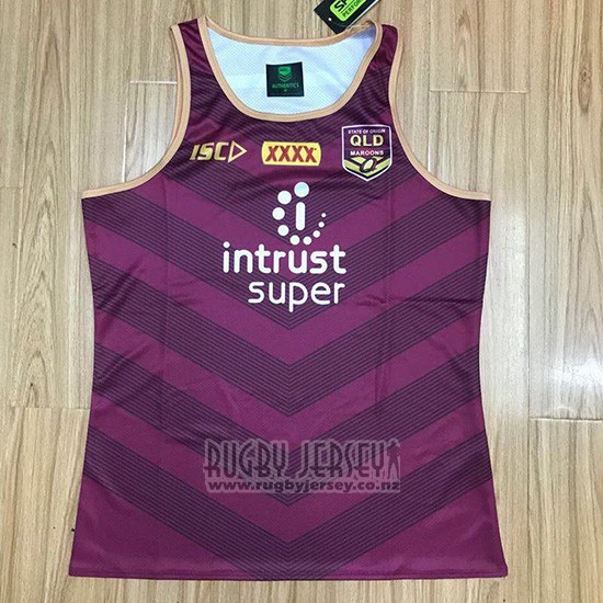 Queensland Maroon Rugby 2018-19 Tank Top | RUGBYJERSEY.CO.NZ